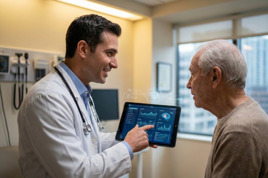 Doctor atiende a un paciente