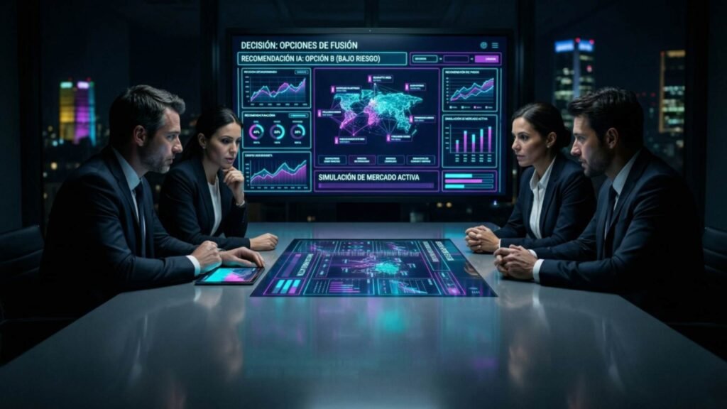 Junta directiva con IA