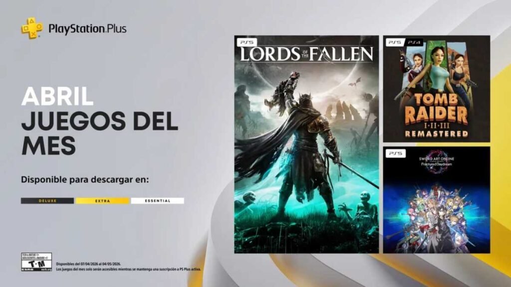 Lords of fallen en la PS Plus Abril