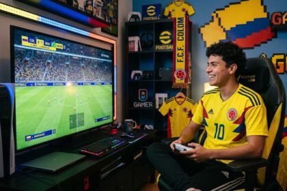 Jugador de efootball que es hincha de la selección Colombia