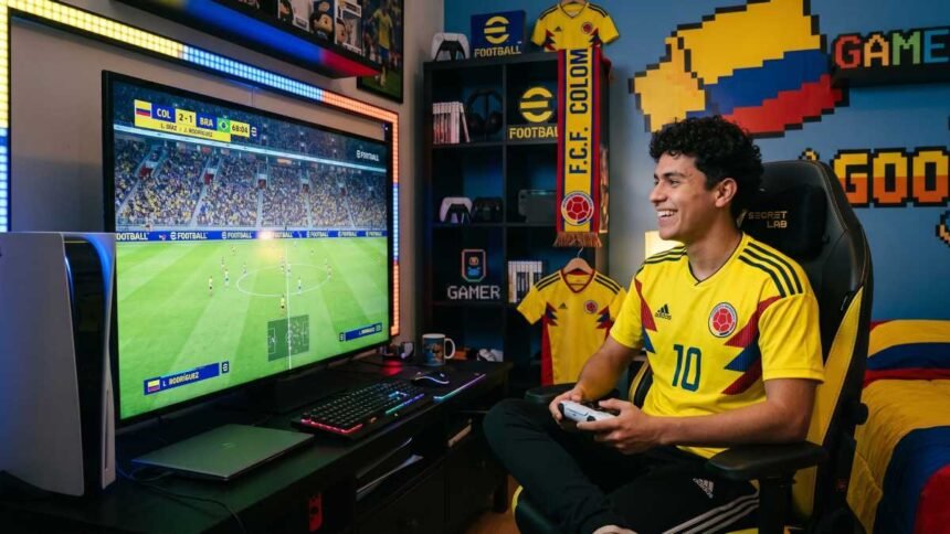 Jugador de efootball que es hincha de la selección Colombia