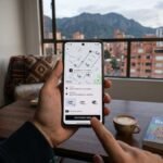 App Uber para movilizarse