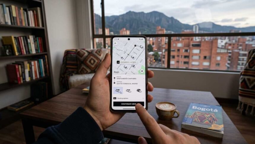 App Uber para movilizarse