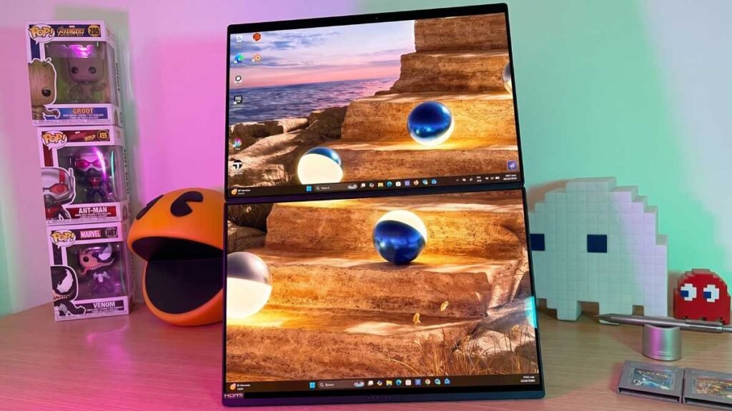 Asus Zenbook Duo en posición vertical