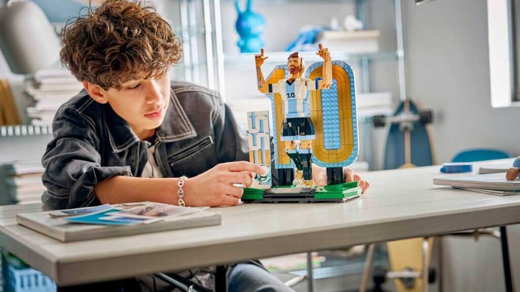 Figura de LEGO de Lionel Messi