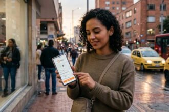Usuario Didi pide transporte en la app