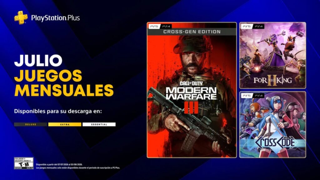 Juegos PlayStation Plus julio