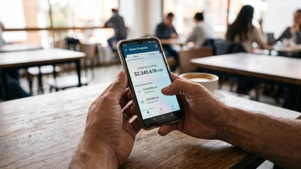 Usuario de app bancaria