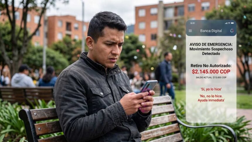 Víctima de estafa bancaria