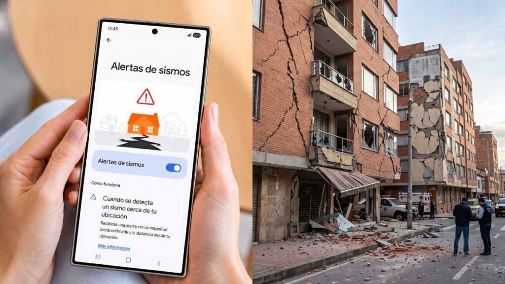 Alerta de sismo en Samsung