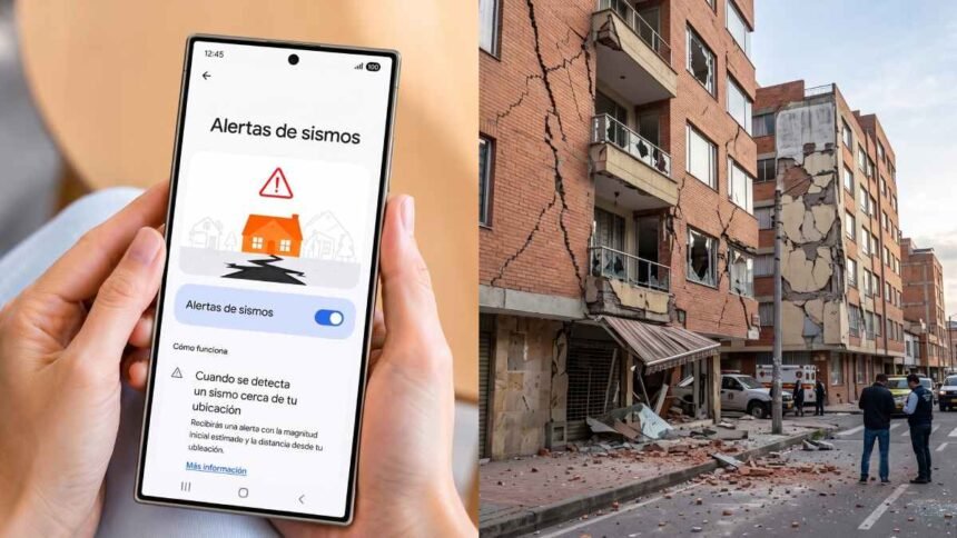 Alerta de sismo en Samsung