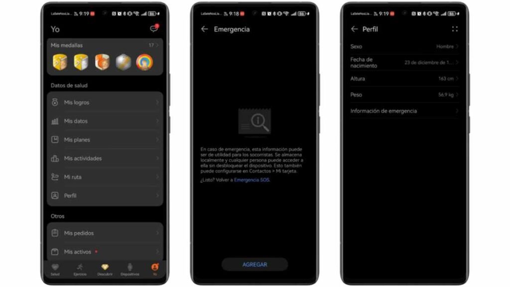 App de Salud de Huawei