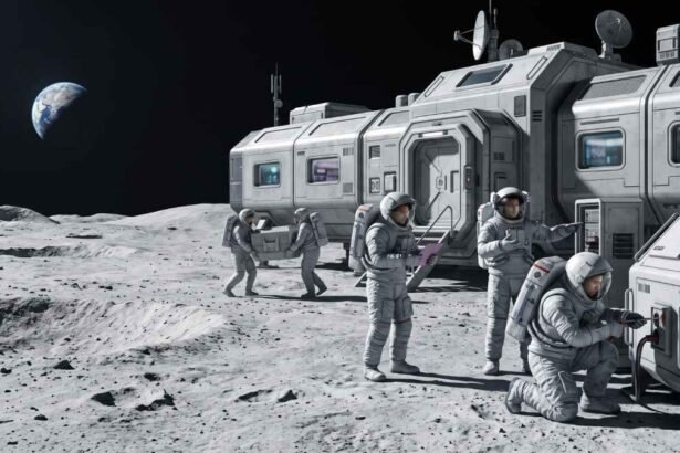 Ilustración de una colonia Lunar