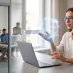 Escena generada con IA de una inteligencia artificial que razona