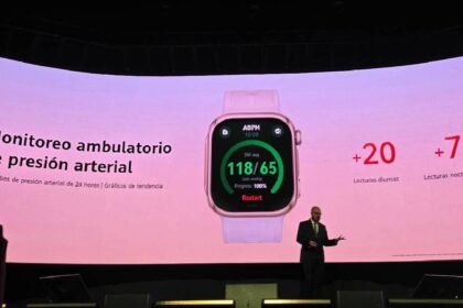 El Huawei Watch mide la presión