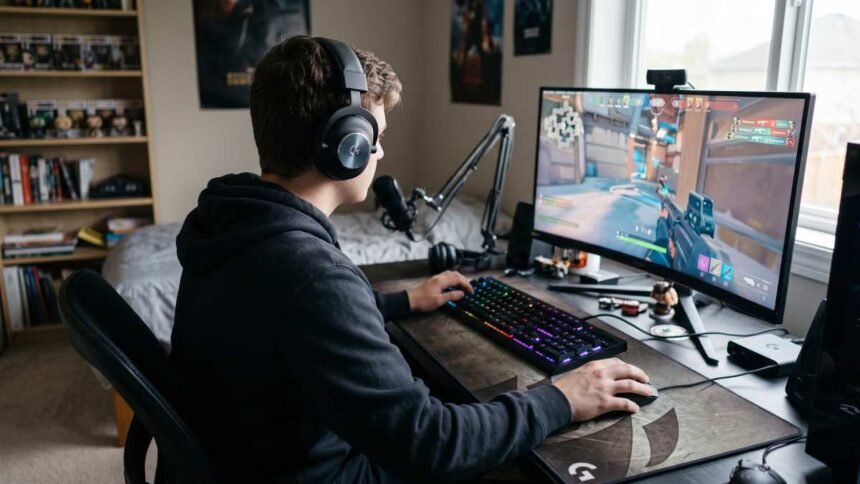 Gamer jugando
