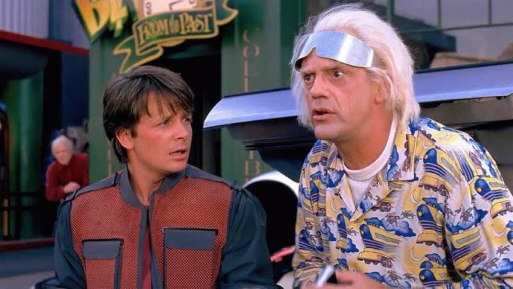Escena de Marty McFly y el Doc Brown